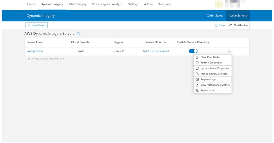 Displays Server Logs