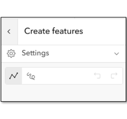 The new draw toolbar for creating lines