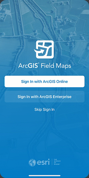 Logging into Field Maps GIF