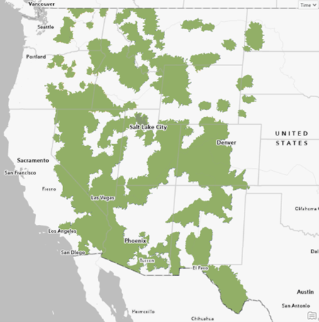 Output from the Reclassify tool showing the final raster output with one value.