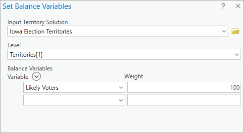 Balancing solution using variables