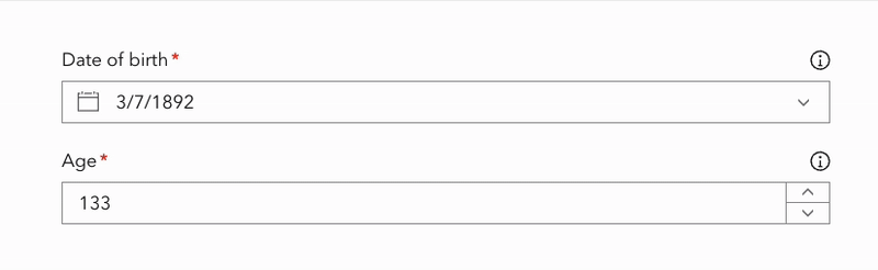 Date Picker and Input Number components with new built-in labels.