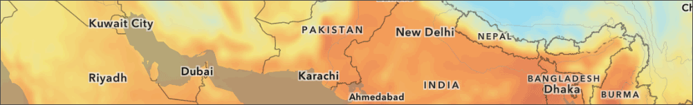 Wet bulb temperature projectons