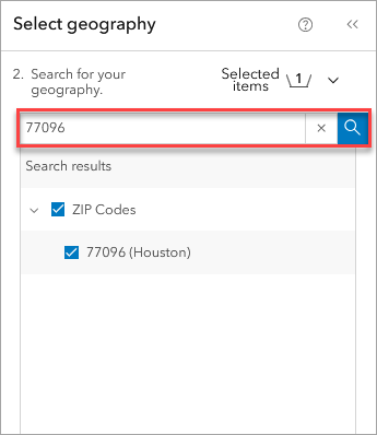 Select geography BA Web App