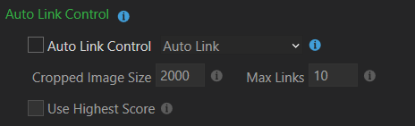 Auto link control settings