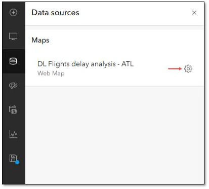 This is the Data Sources Panel that authors see when in edit mode