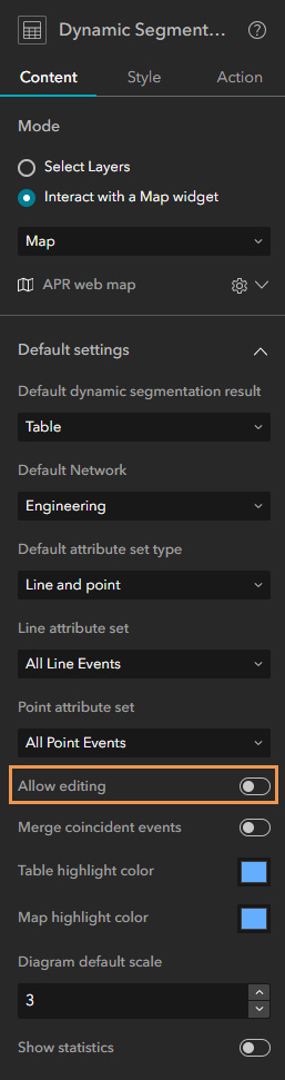 A screenshot highlighting the "Allow editing" setting.