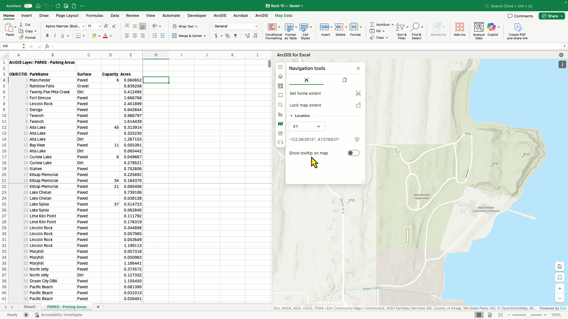 Gif showing how to hover