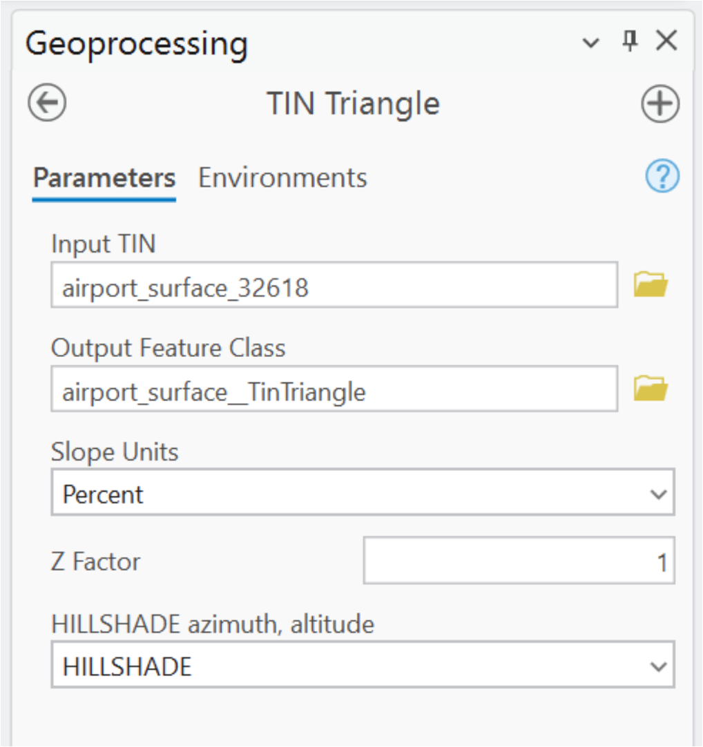 Convert the TIN to a triangle polygon layer