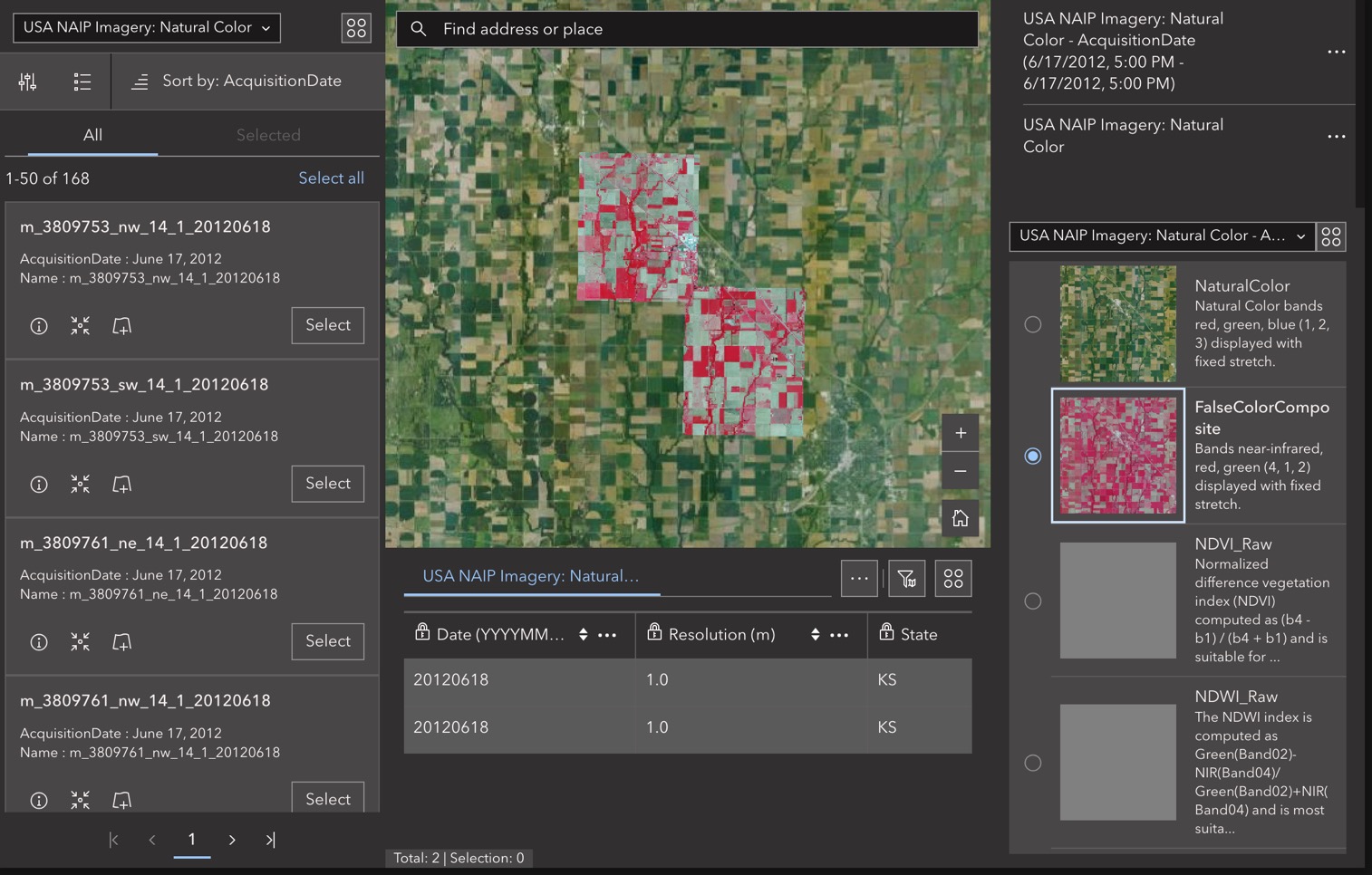 Image Collection Explorer widget