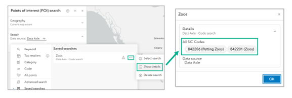 Show details for a saved search.