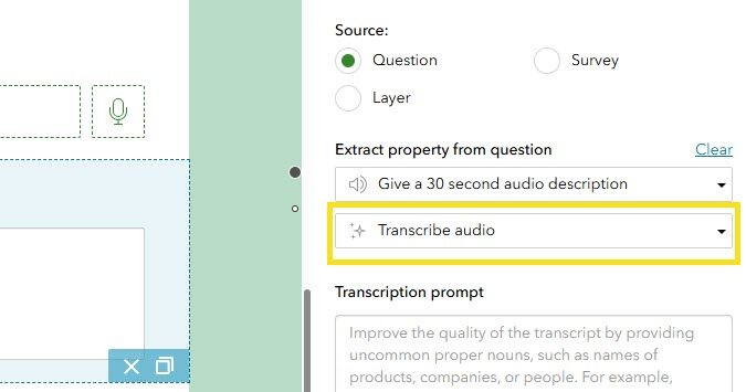 Transcribe Audio Question to Text