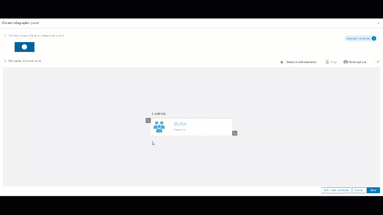 Animation of icon options