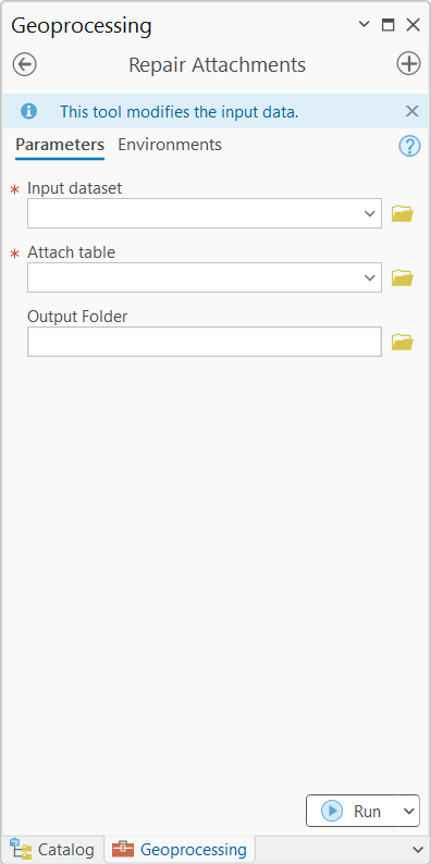 Repair Attachments sample tool