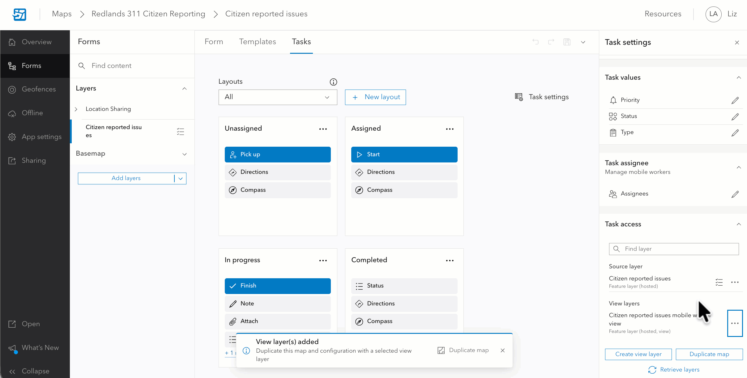 Adjust view layer's editing settings