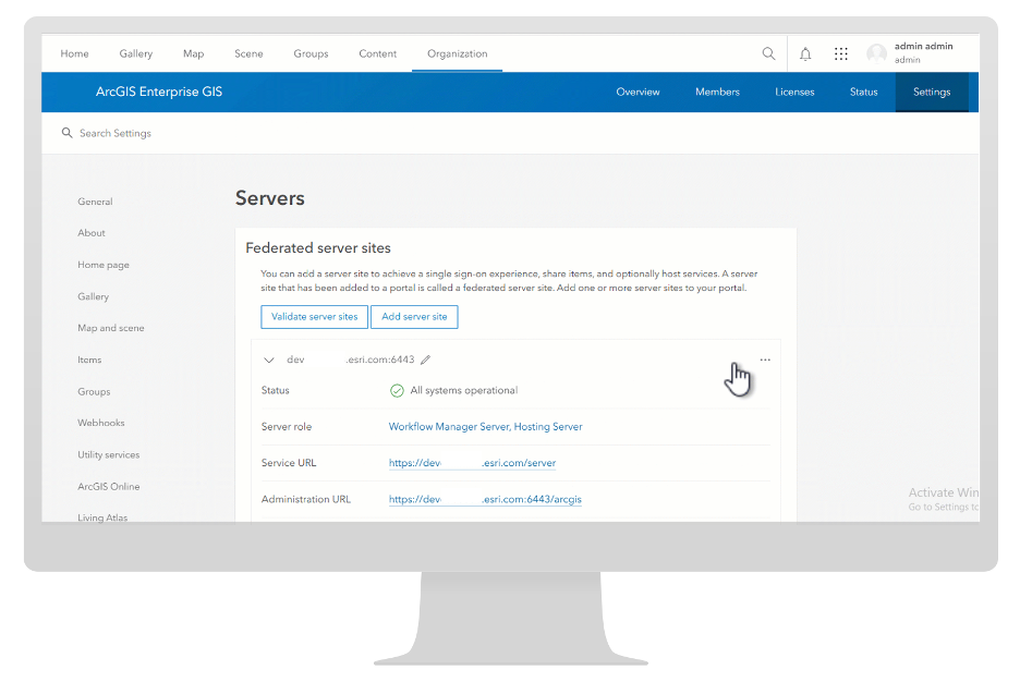 ArcGISServervalidation