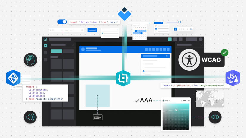 ArcGIS Blog - Building Accessible Custom Widgets in ArcGIS Experience Builder with Jimu UI, Calcite, and JavaScript Maps SDK Components