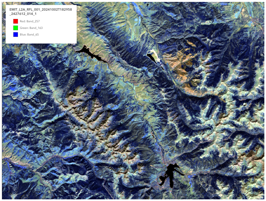 Hyperspectral imagery example