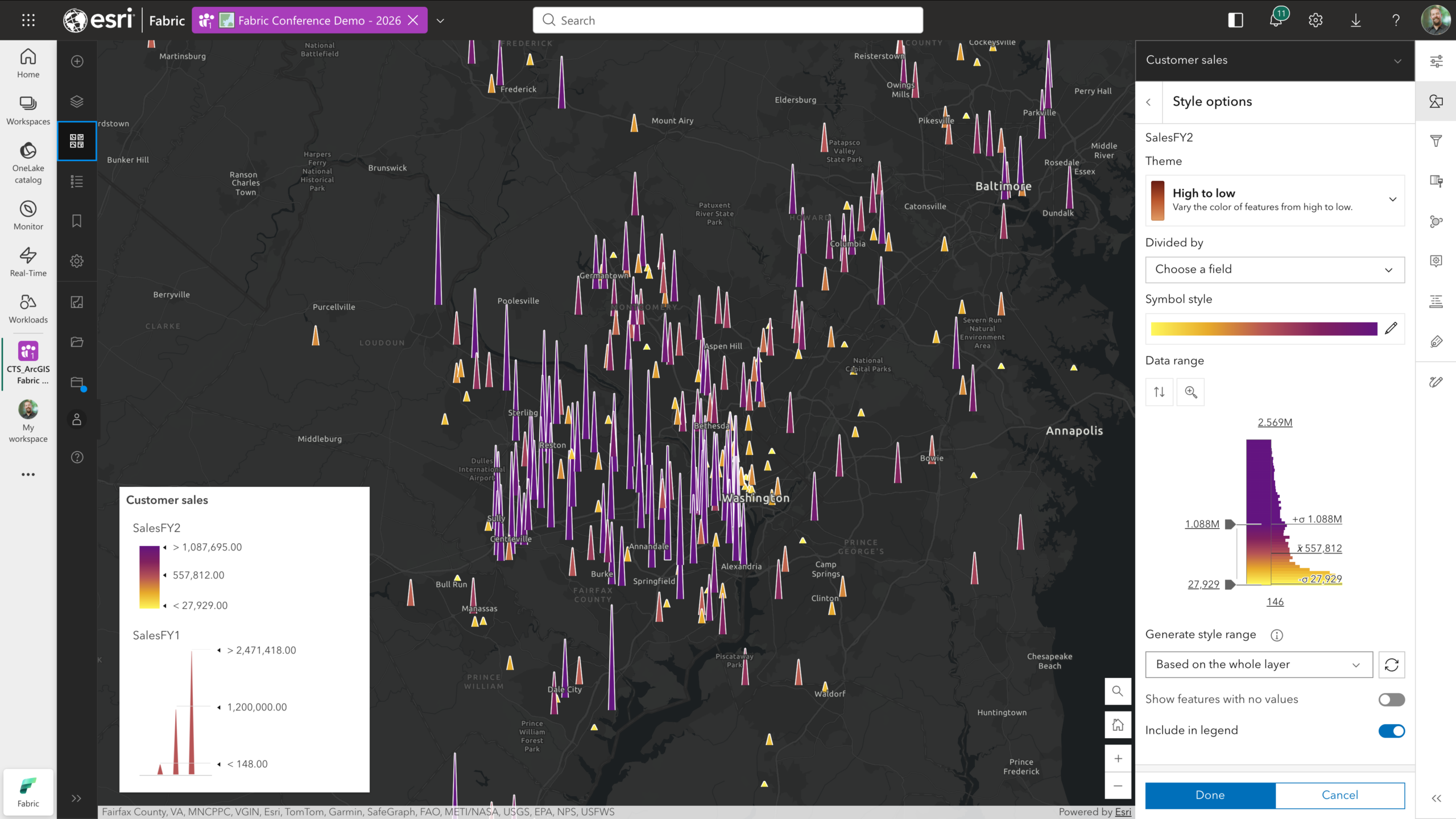 ArcGIS Maps for Microsoft Fabric