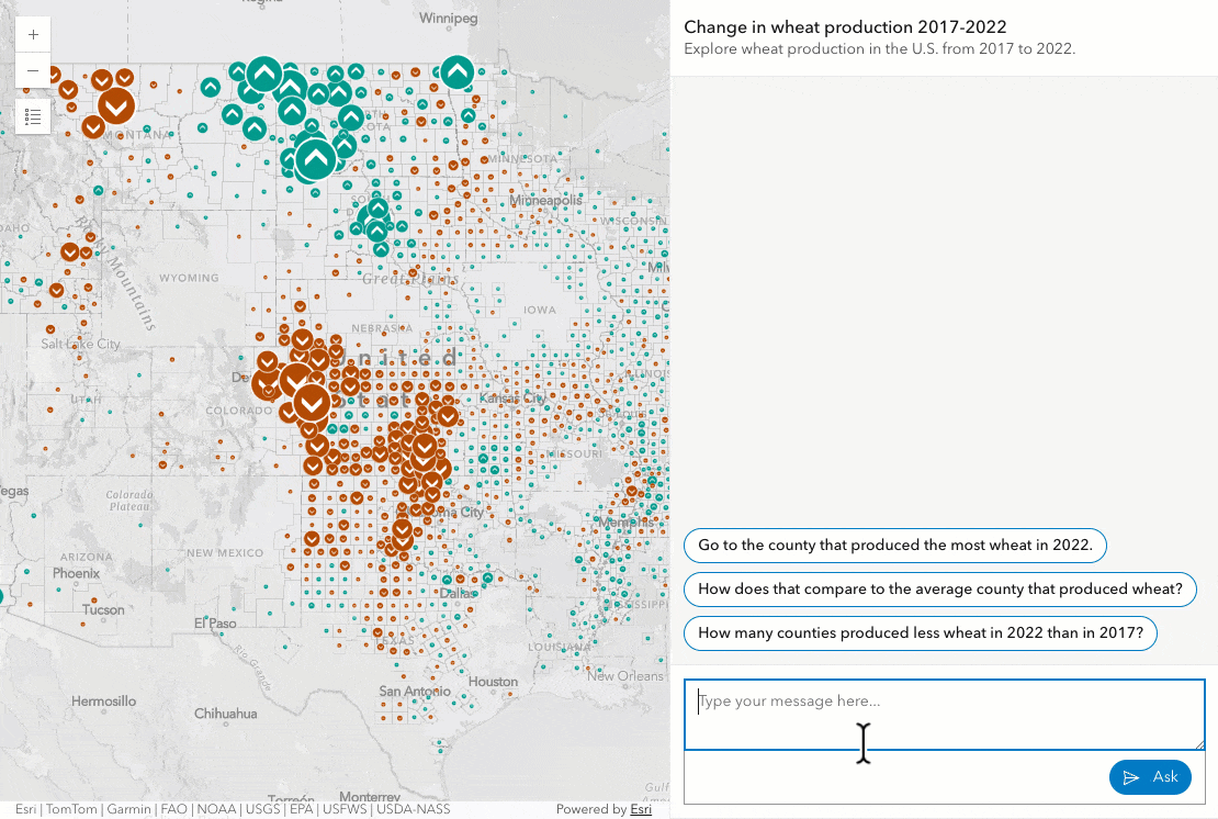 Animation showing a data exploration workflow.
