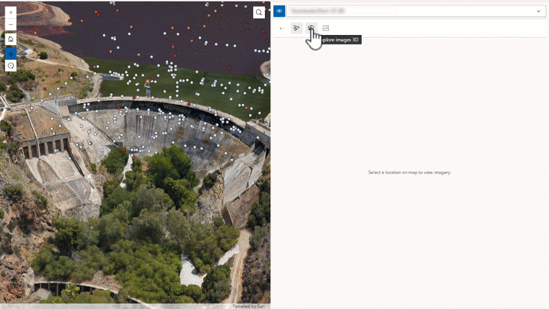 GIF showing oriented imagery 3D search