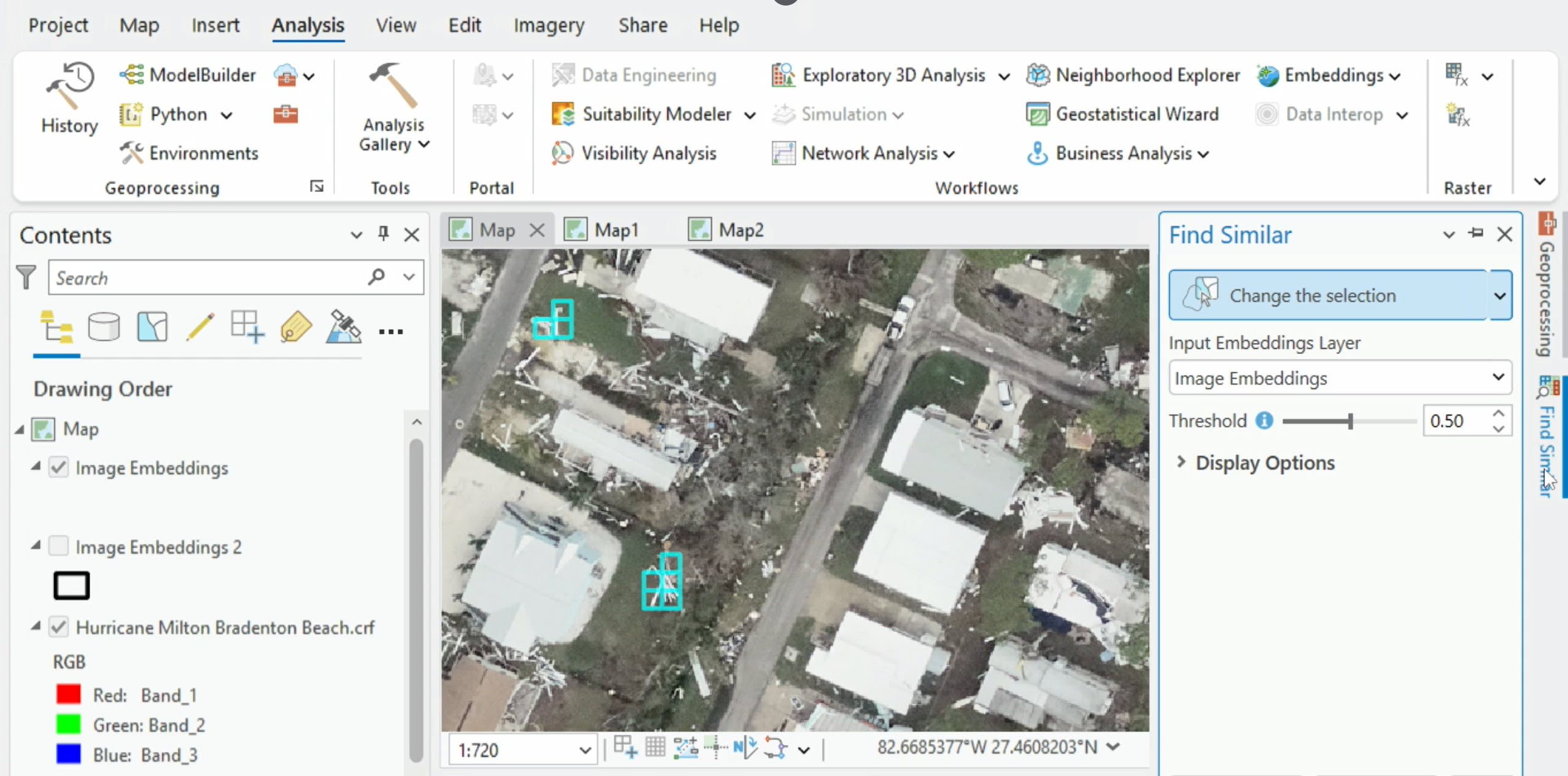 Karthik selects a few visible examples of damage