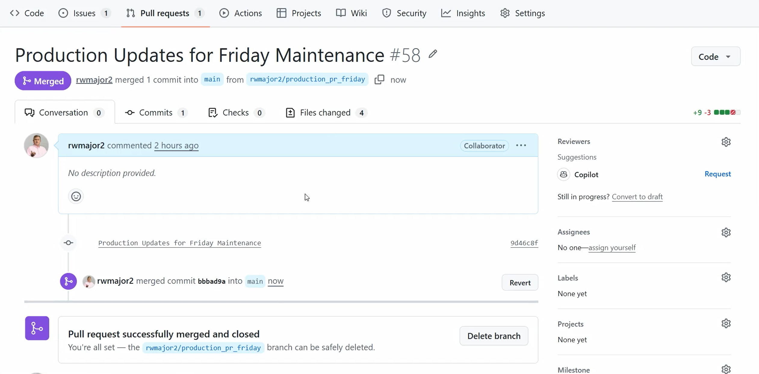 Bill's PR to update the information banner, turn off anonymous access, create a new group and add members to it, and export select group content.
