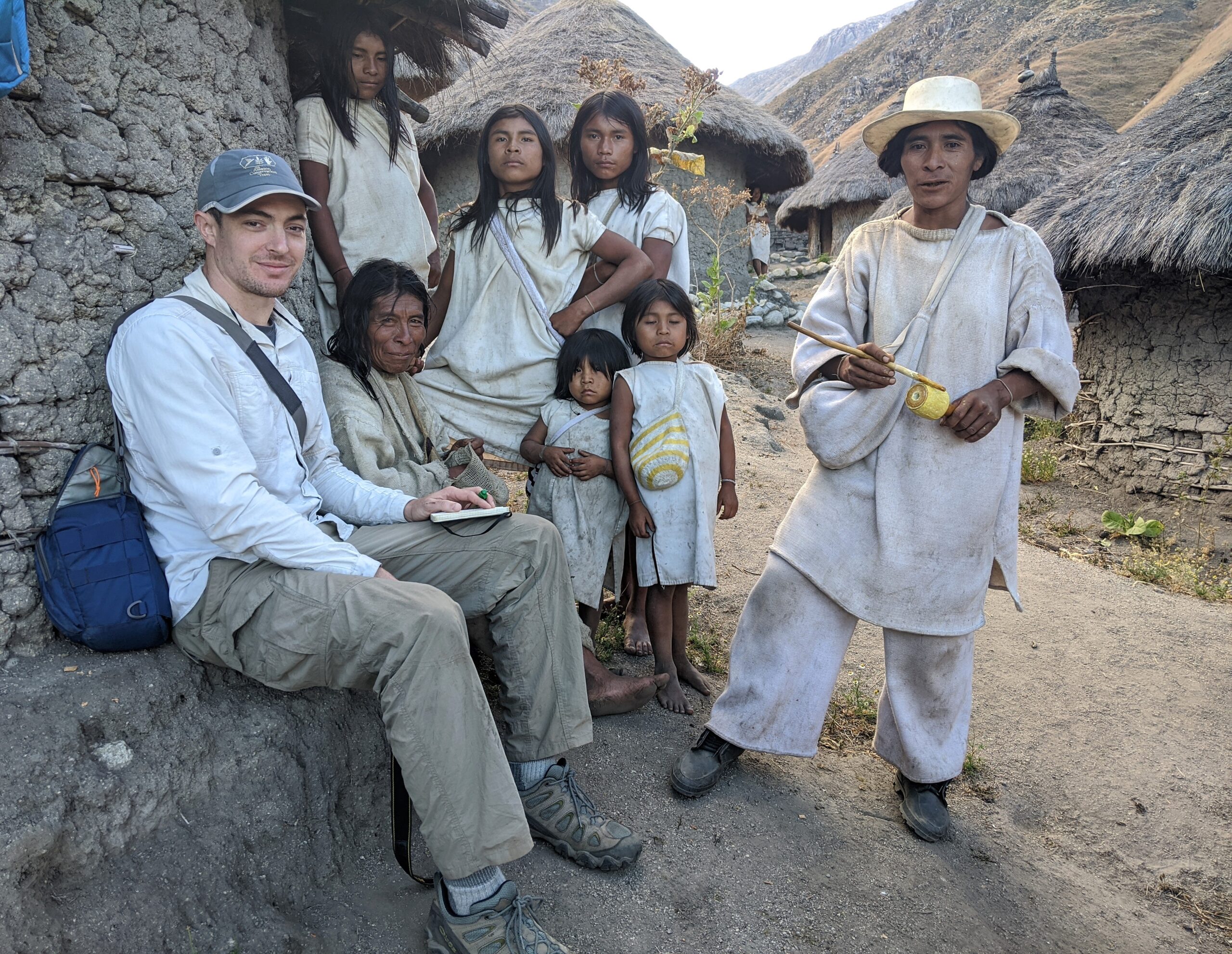 Brian Hettler (left) builds maps in Colombia with local communities.