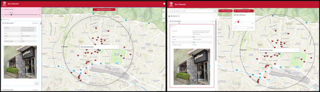 Comparision between current Nearby and new layout coming
