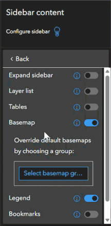 Enabling the Layer list reveals additional options.
