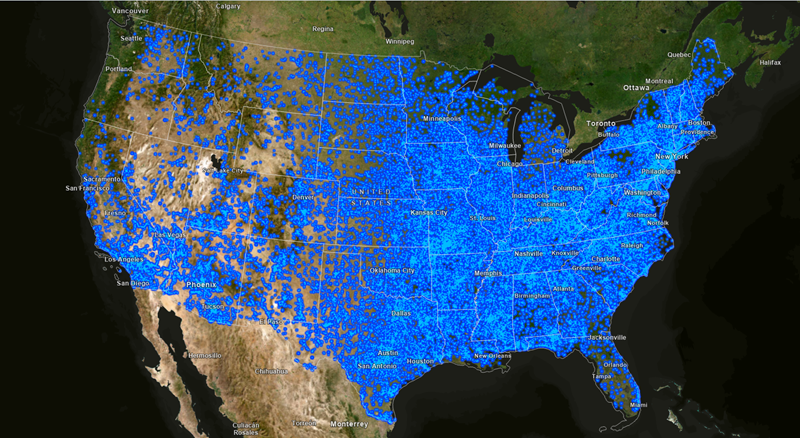 Figure: Flash flood events from 1996-2025
