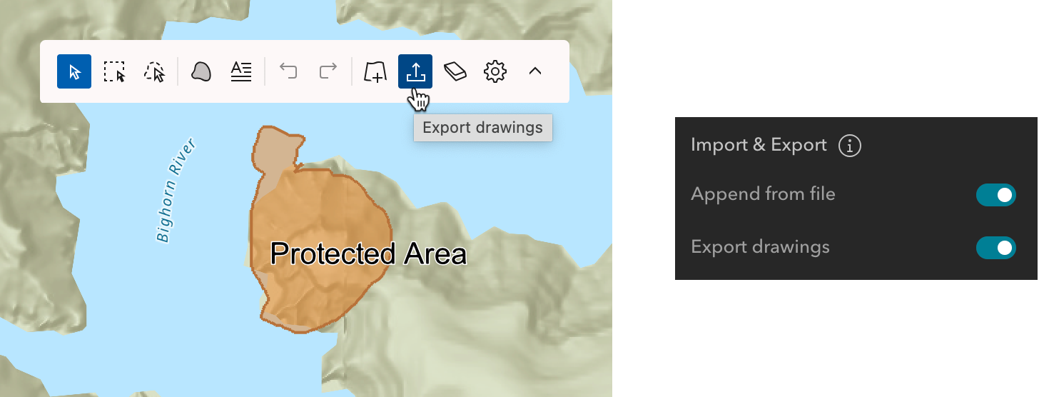 Import:export drawings