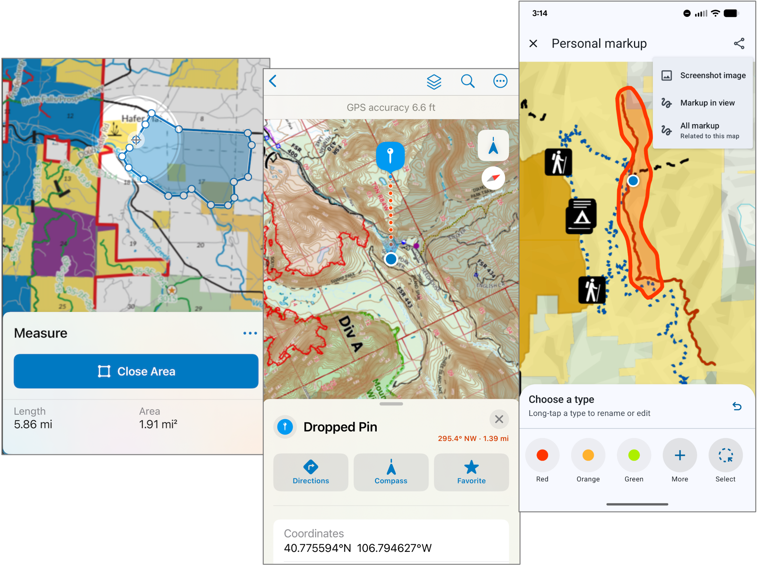 Explore, measure, and markup PDF maps.