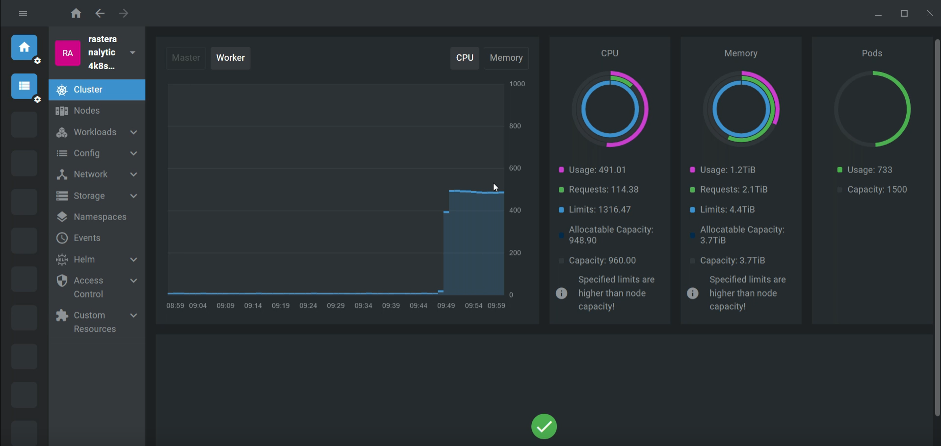 Real-time distributed scaling