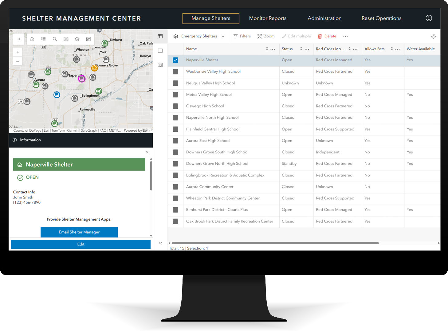 Shelter Management Center App