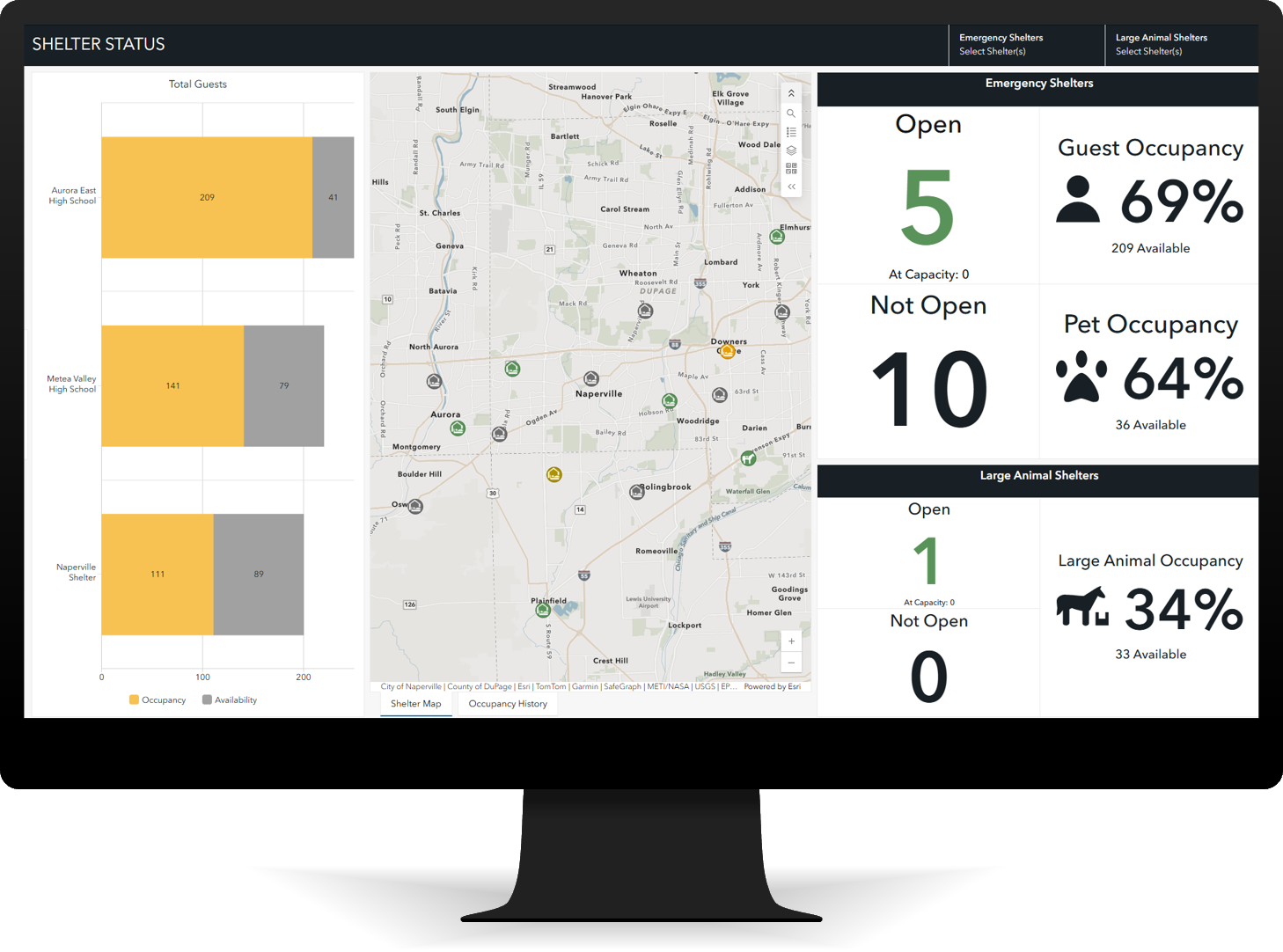 Shelter Status Dashboard