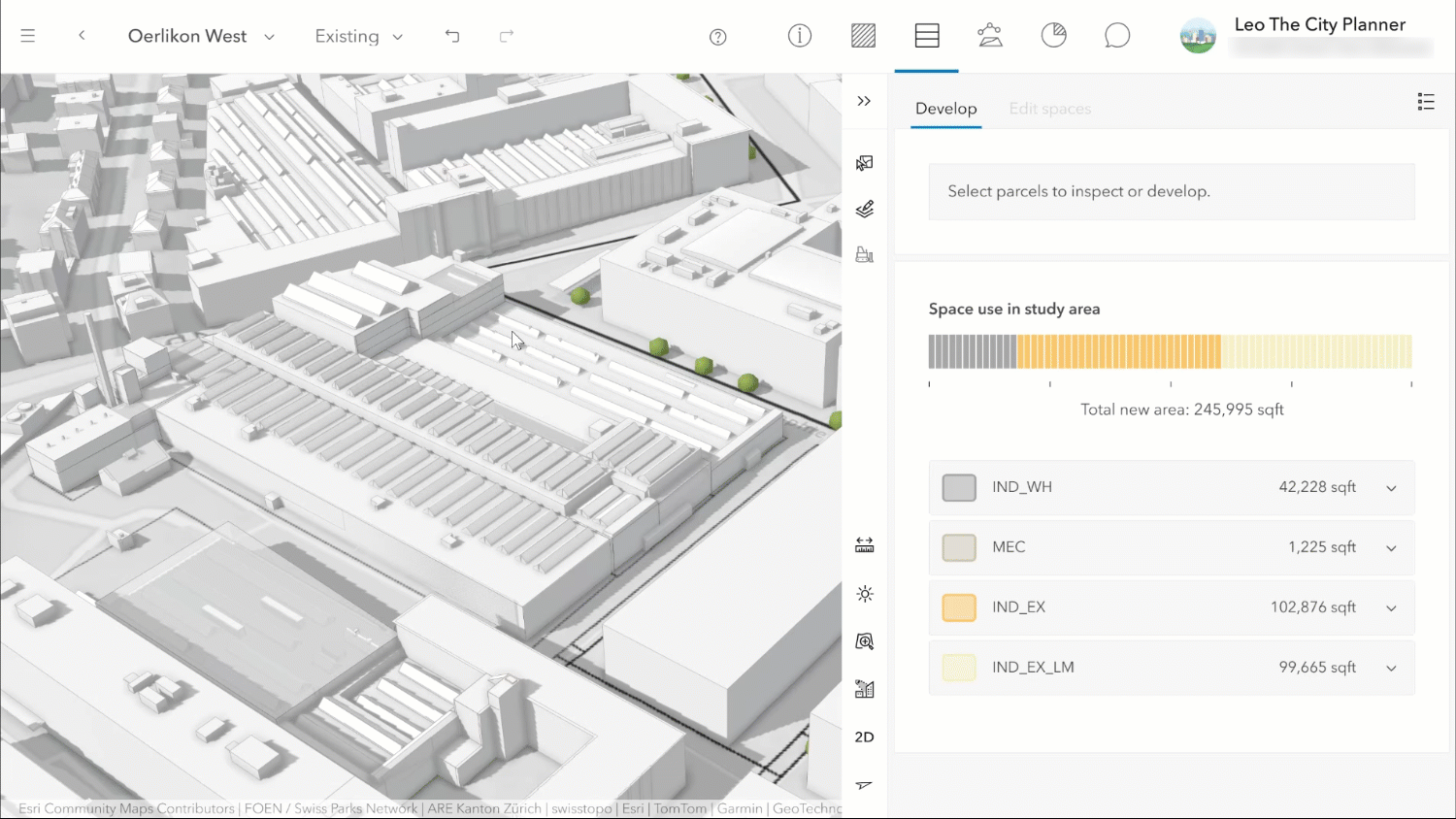 Copy existing spaces to a design scenario.