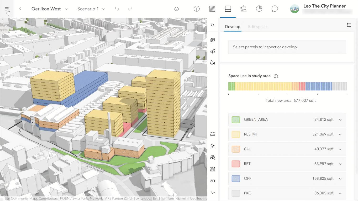 Use the dashboard to see the impact of existing, repurposed and new spaces.