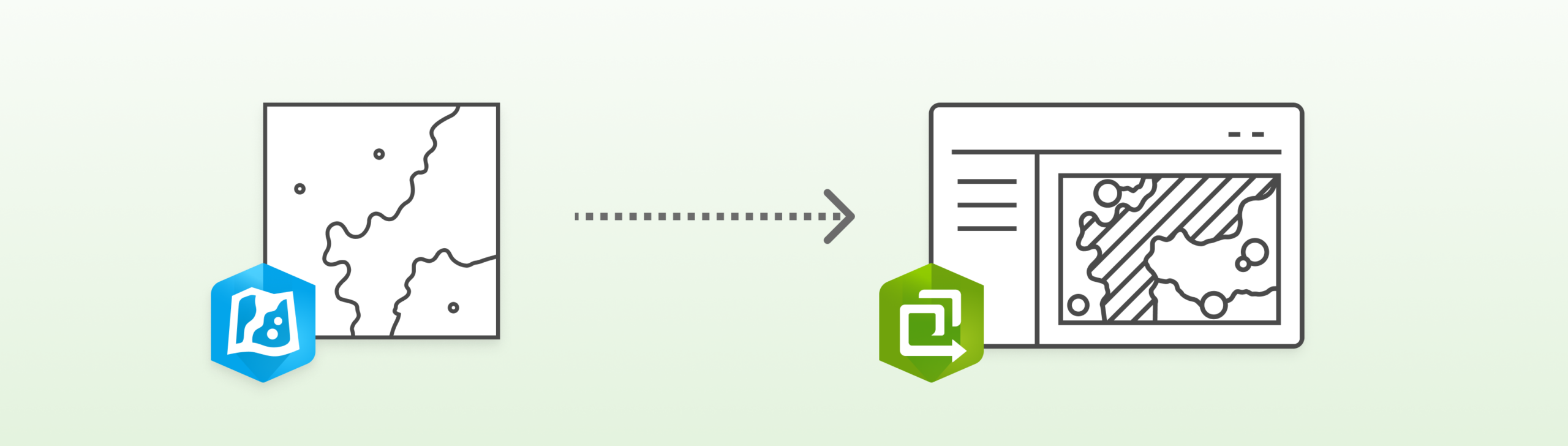 Sample Map Viewer to Instant Apps graphic
