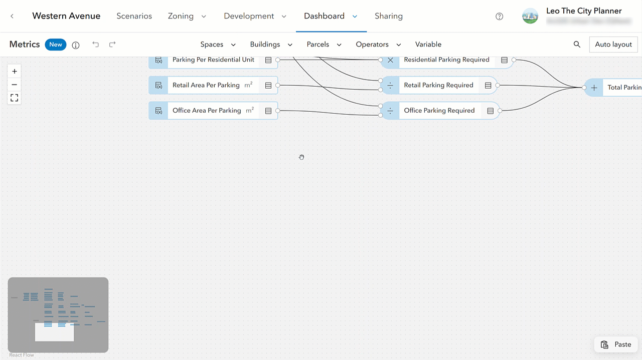 Import parcel parameters to your plan.
