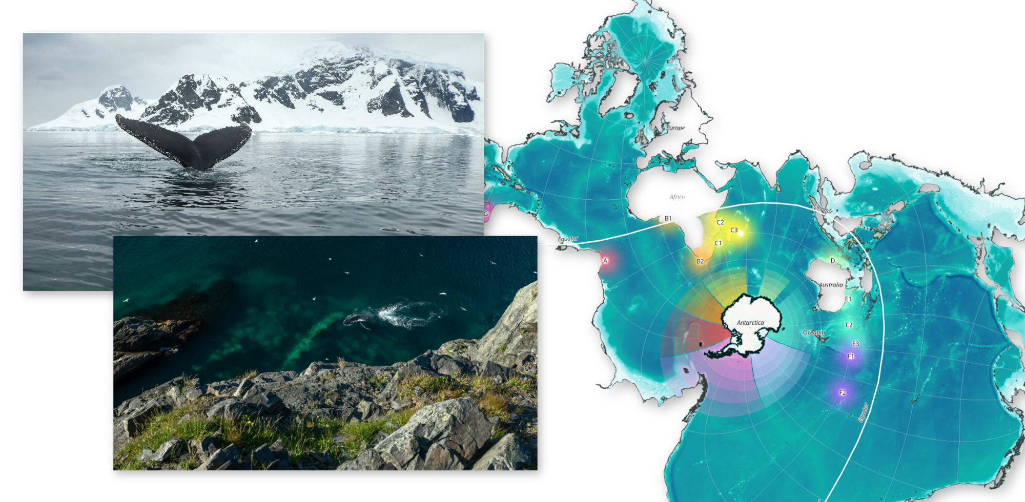 Graphic of images and a map from the winning story.