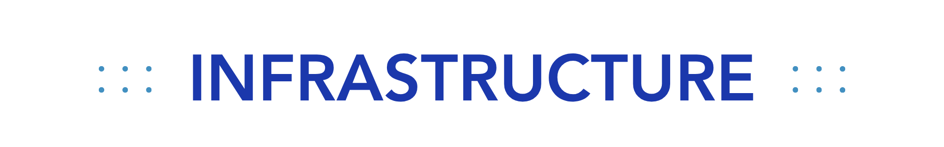 Graphic separator for Infrastructure category.