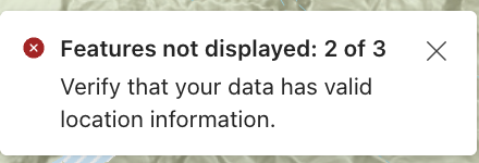 Image of an error message