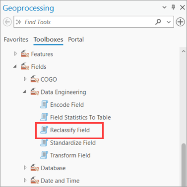 Reclassify Field tool