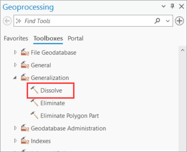 Dissolve tool