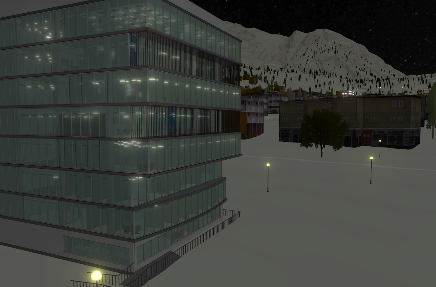 Building scene layer with glTF materials and emissions