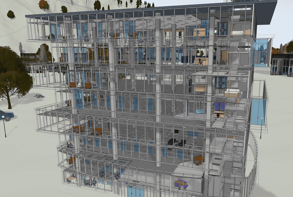 A building scene layer