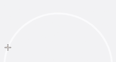 Using the arc segment tool to draw an arc between 2 points