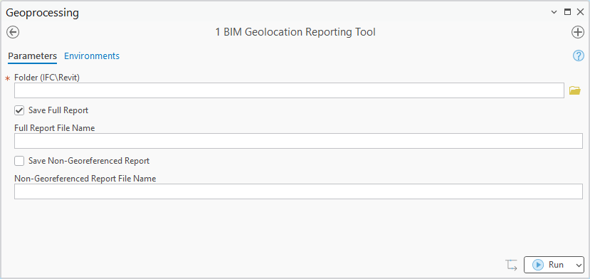 BIM Geolocation Reporting Tool