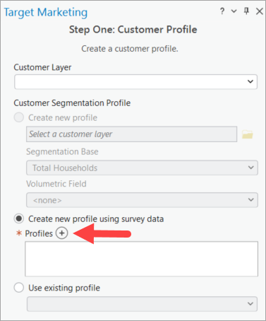 Adding survey profile